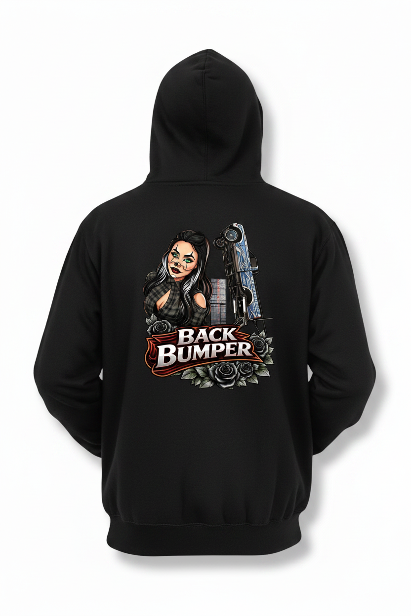 Back Bumper Black Hoodie