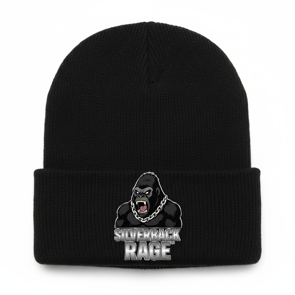 Black Silverback Rage Beanie