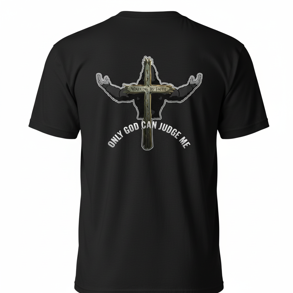 Black T-Shirt Back View