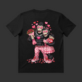 Black t-shirt back view