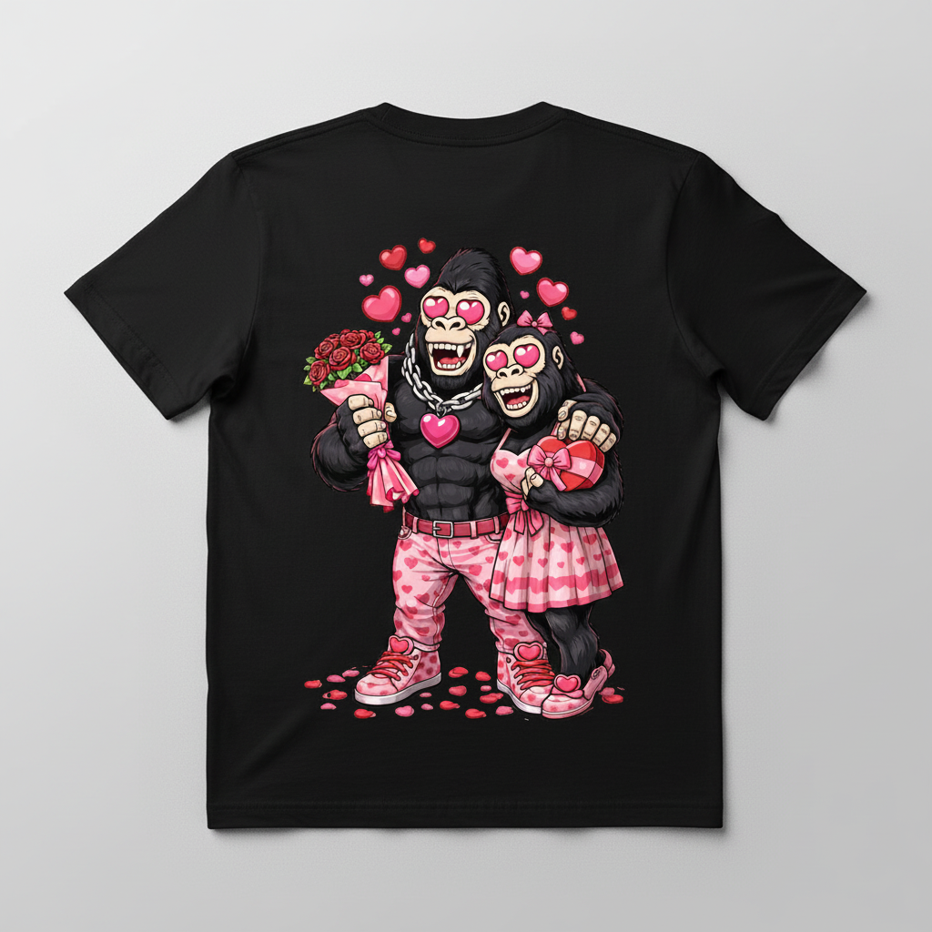 Black t-shirt back view