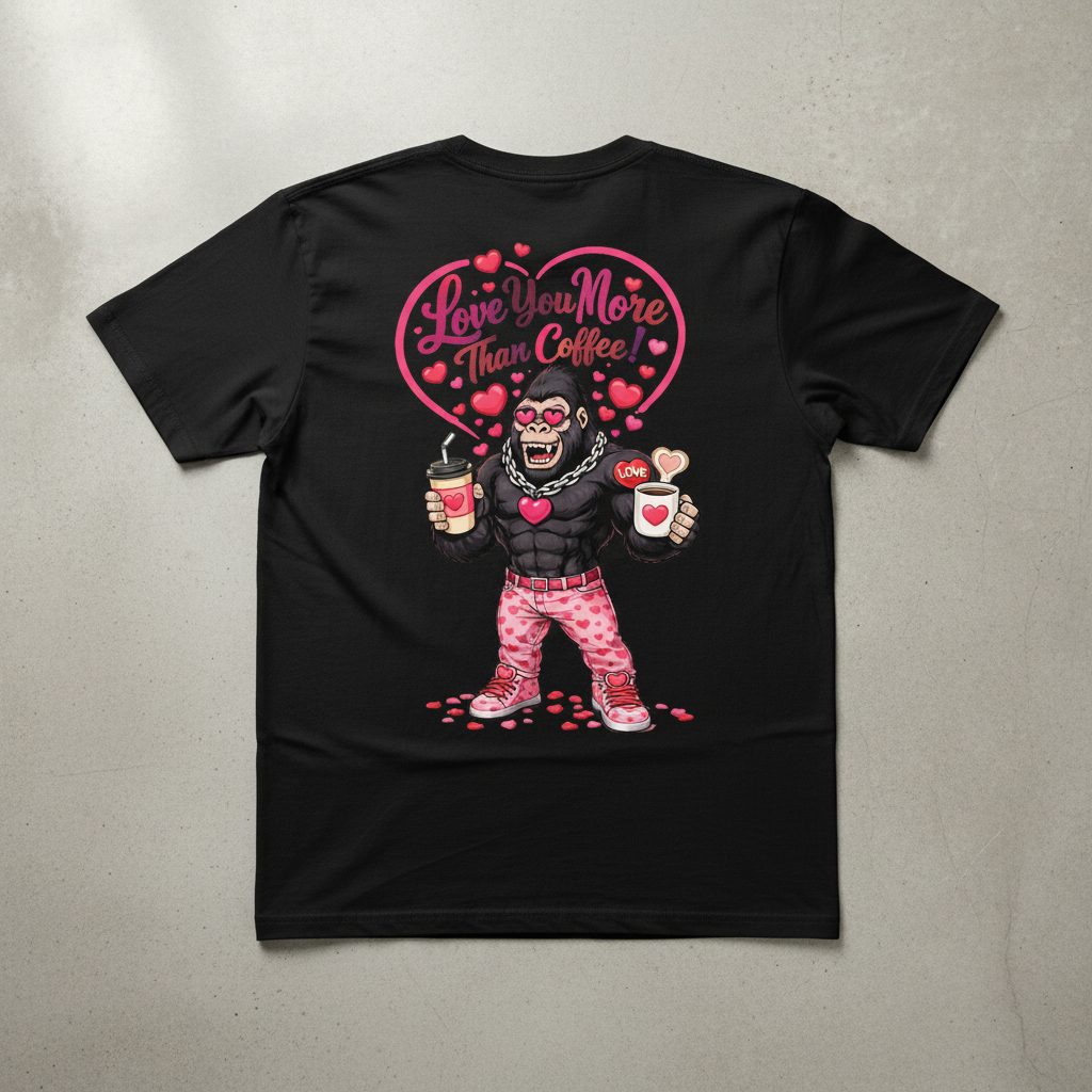 Black t-shirt back view