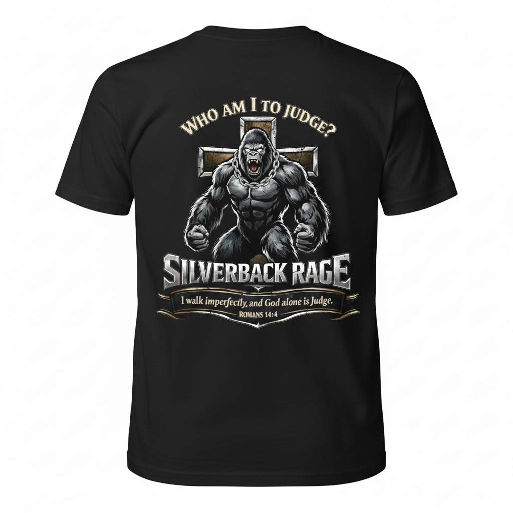 Black T-Shirt Back View