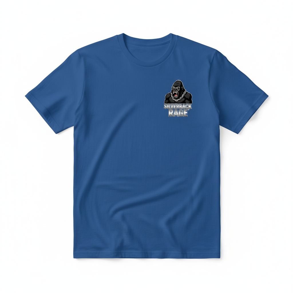 Blue Silverback Rage T-Shirt Front