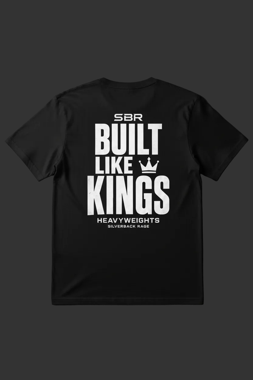Built Like Kings Flat Lay Back Mockup