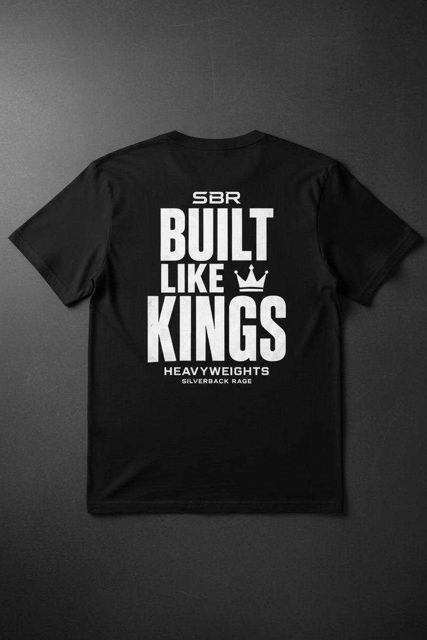 Built Like Kings Flat Lay Back Mockup