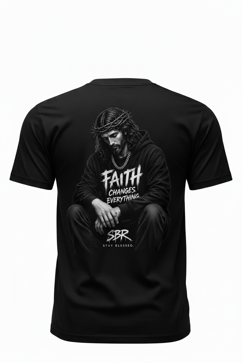 Faith Changes Everything Back Shirt Mockup