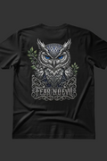 Fear No Evil Owl Back T-Shirt Mockup