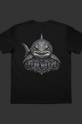 Fear No Evil Shark Back T-Shirt Mockup