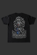 Fear No Evil Silver Filigree Back T-Shirt Mockup