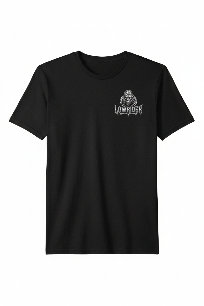 Lowrider Black T-Shirt Mockup