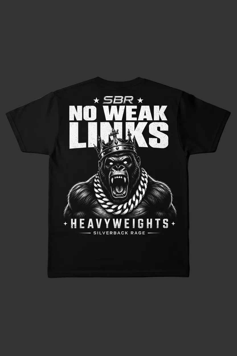 No Weak Links Flat Lay Back Mockup