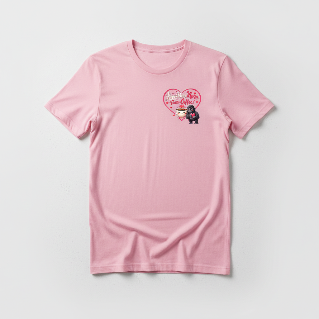 Pink t-shirt with small logo