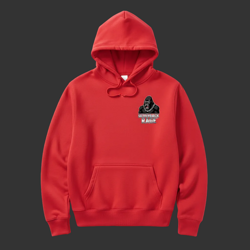 Red Silverback Rage Hoodie Front