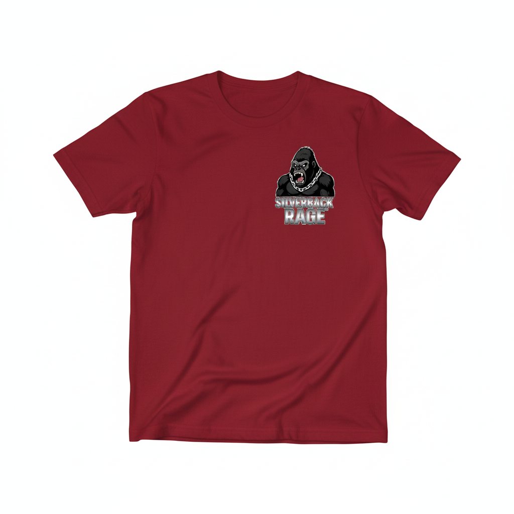 Red Silverback Rage T-Shirt Front