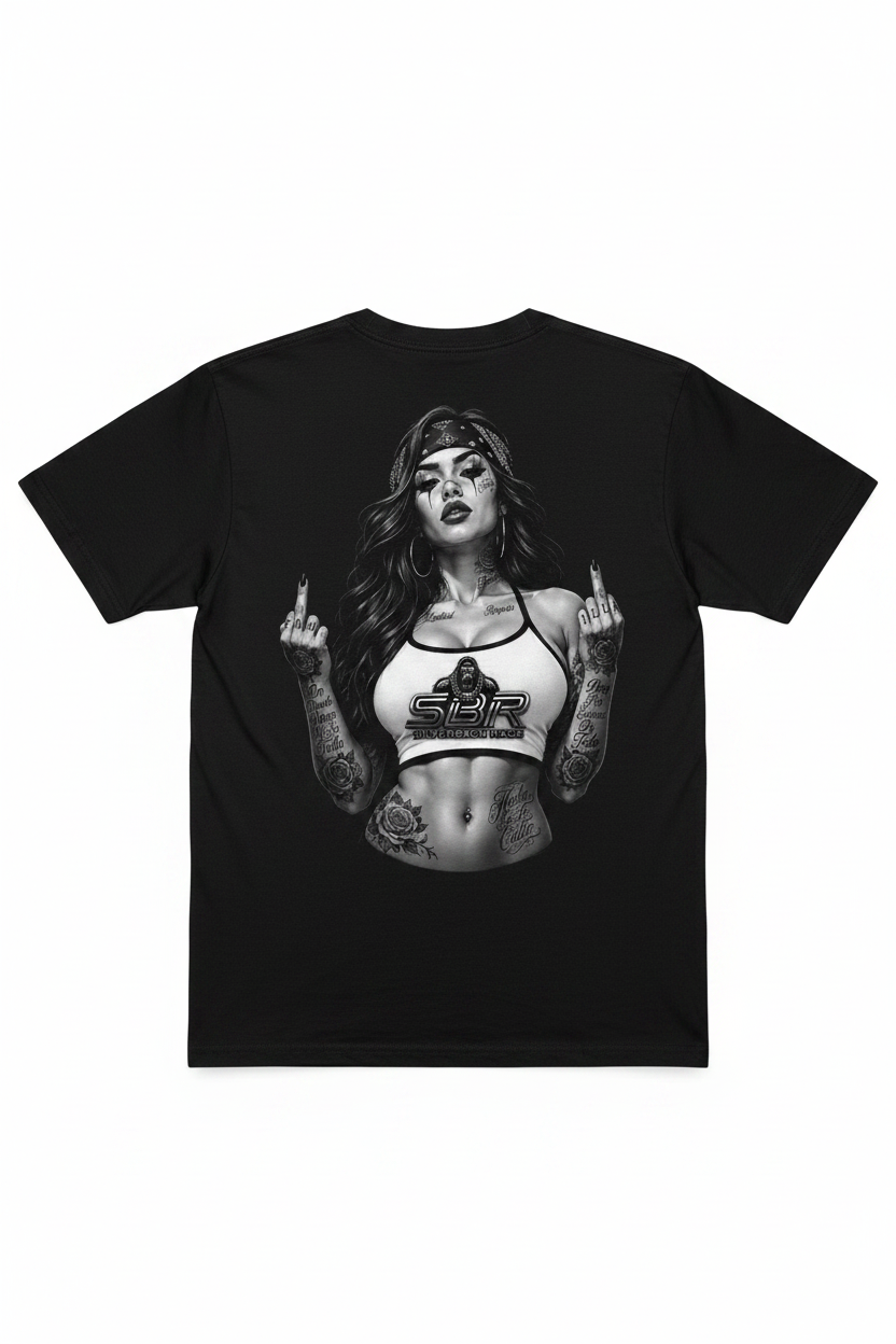 SBR Hecha En La Calle Back Tee Mockup v2