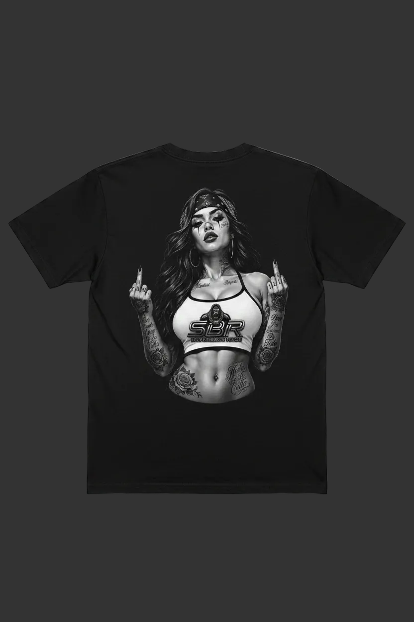 SBR Hecha En La Calle Back Tee Mockup v2