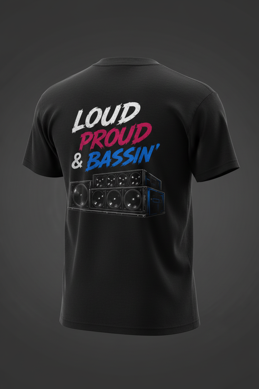 SBR King of Bass - Back Tee Mockup