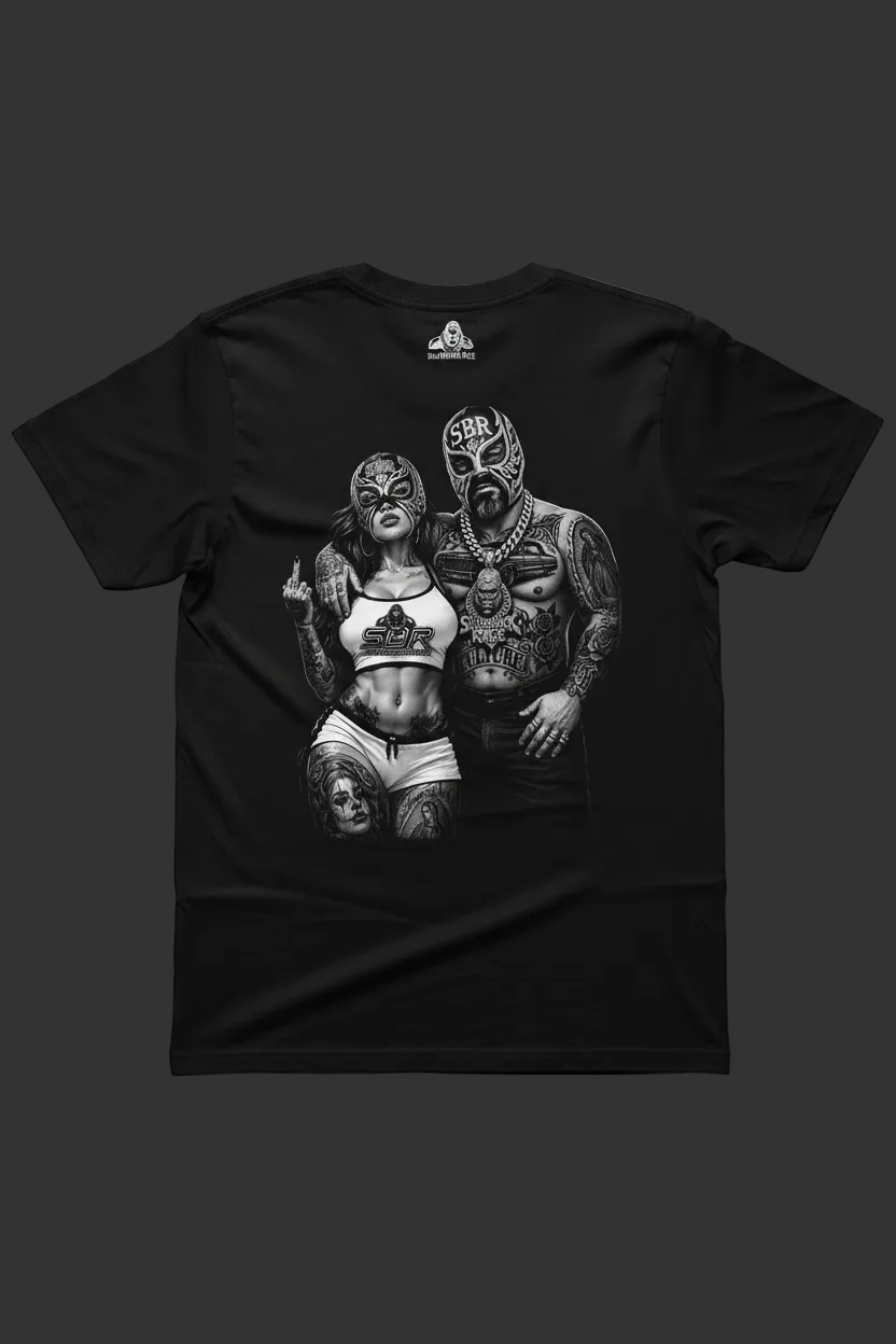 SBR Silverback Rage Couple Back Print T-Shirt Mockup