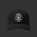 Seamless Black Baseball Cap with Silverback Rage Logo