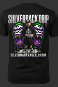 Silverback Drip Black T-Shirt Back Mockup