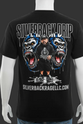 Silverback Drip Full Back Print T-Shirt Mockup