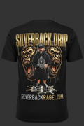 Silverback Drip Gold Full Back Print T-Shirt Mockup