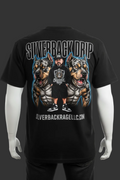 Silverback Drip Pit Bull Full Back Print T-Shirt Mockup