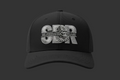 Silverback Rage Black Baseball Cap Front