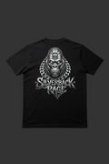 Silverback Rage Black T-Shirt - Solid Grey Background
