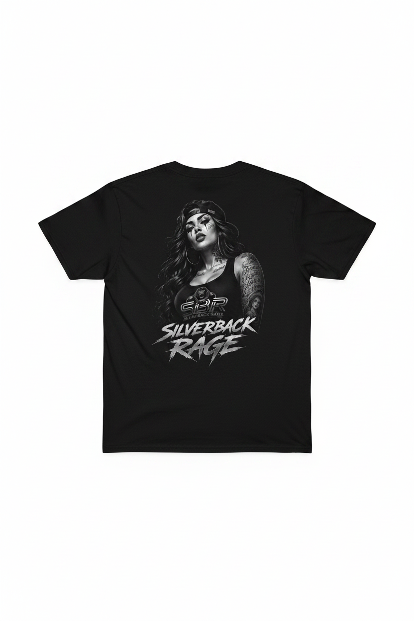 Silverback Rage Chola Back Tee Mockup
