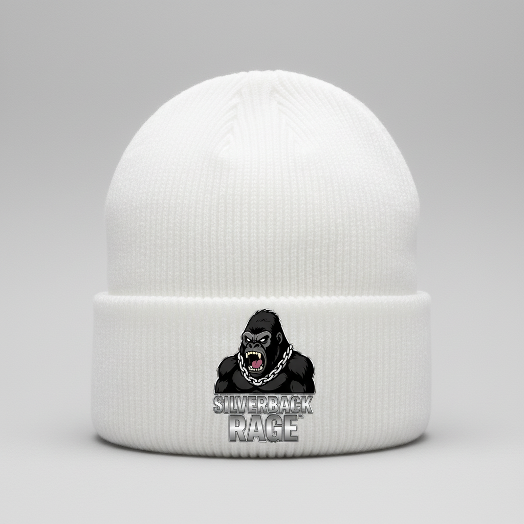 White Silverback Rage Beanie